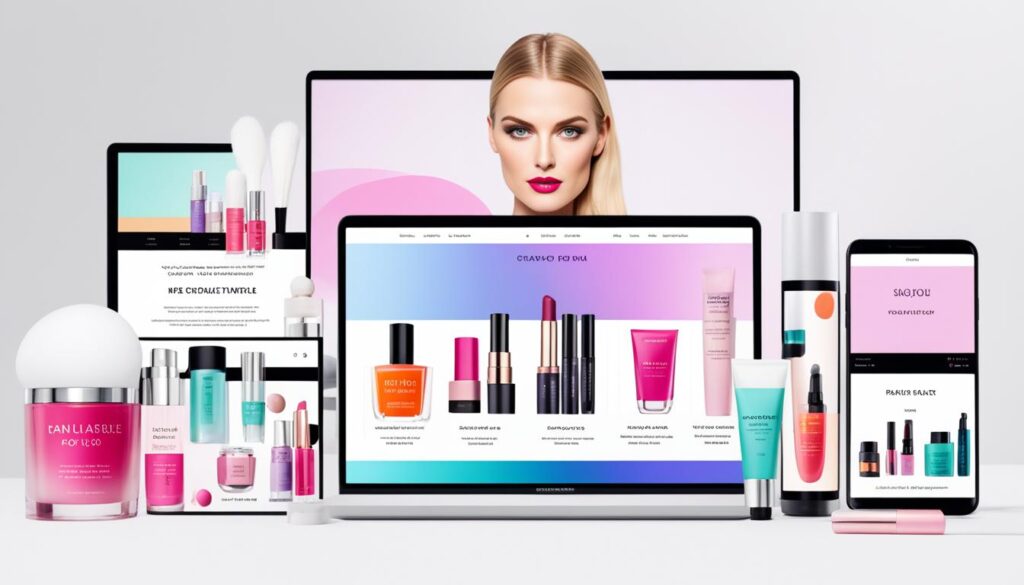 Online cosmetics sales Online cosmetics sales