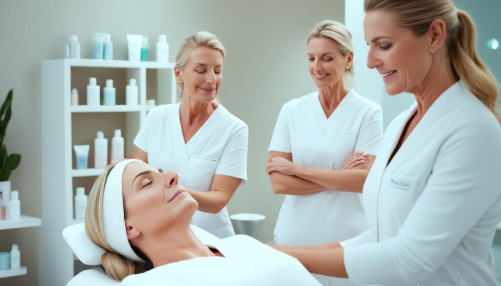 esthetician clients