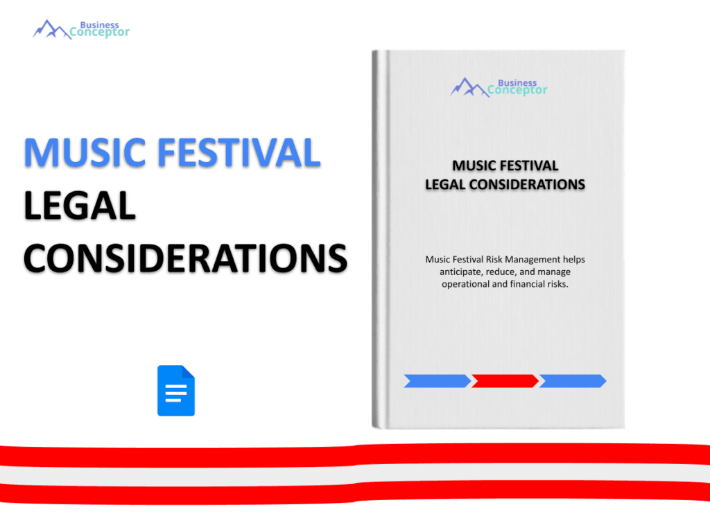 Cover LEGAL CONSIDERATIONS for Music Festival