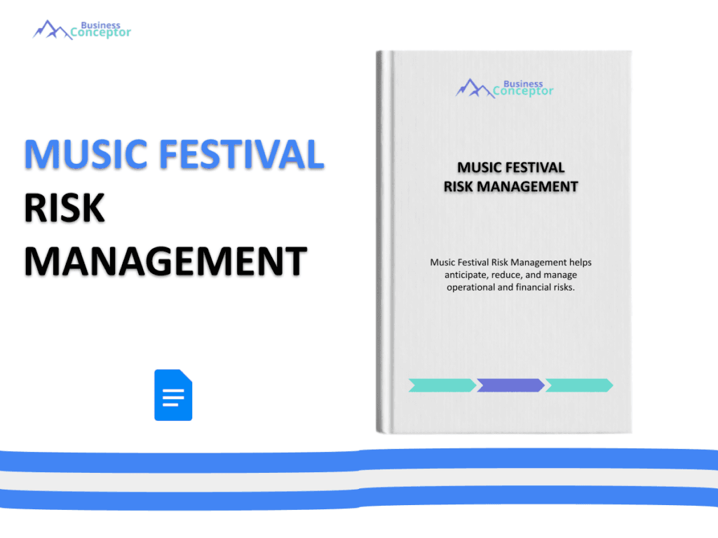 Cover RISK MANAGEMENT for Music Festival
