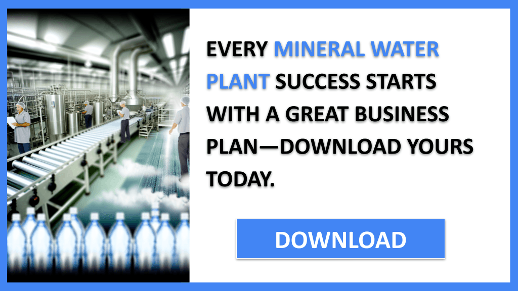 Mineral Water Plant Business Plan FOR MINERAL WATER PLANT-4