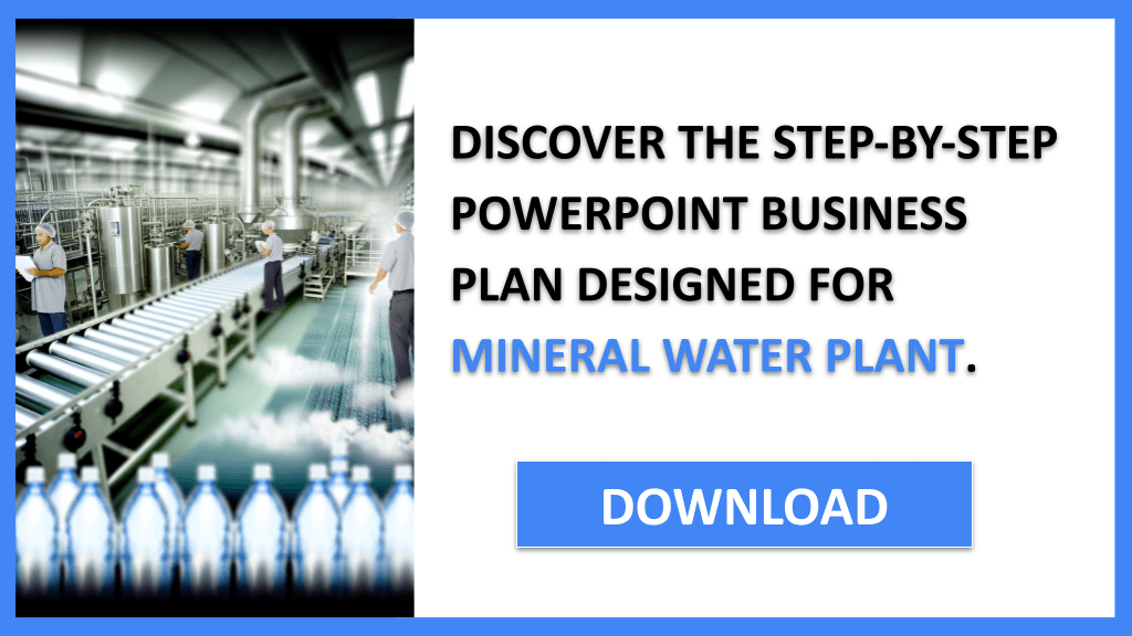 Mineral Water Plant Business Plan FOR MINERAL WATER PLANT-5