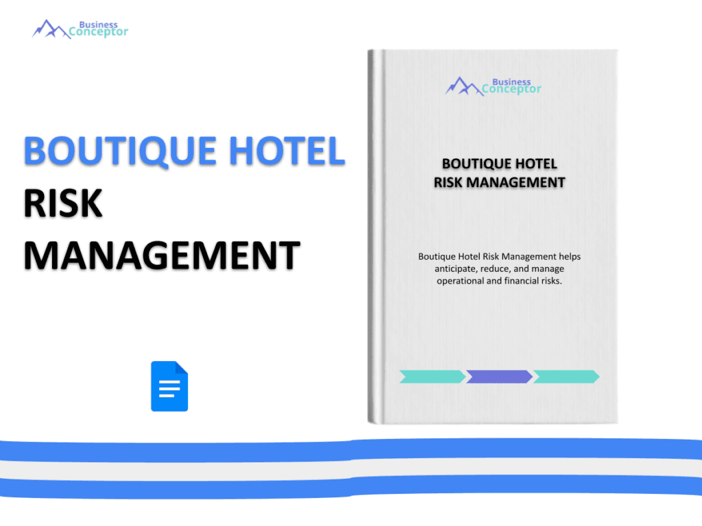 Cover RISK MANAGEMENT for Boutique Hotel