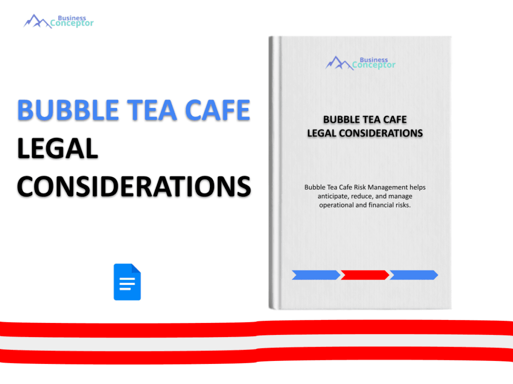 Cover LEGAL CONSIDERATIONS for Bubble Tea Cafe