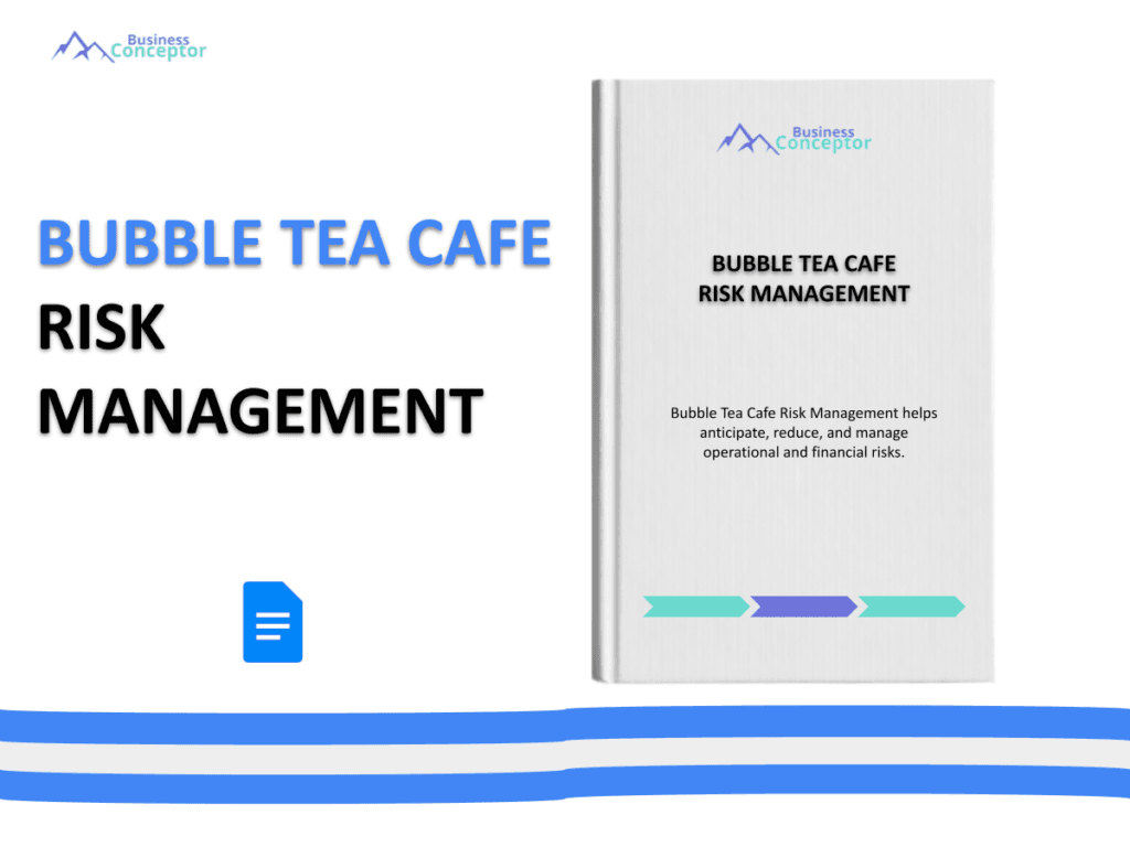 Cover RISK MANAGEMENT for Bubble Tea Cafe