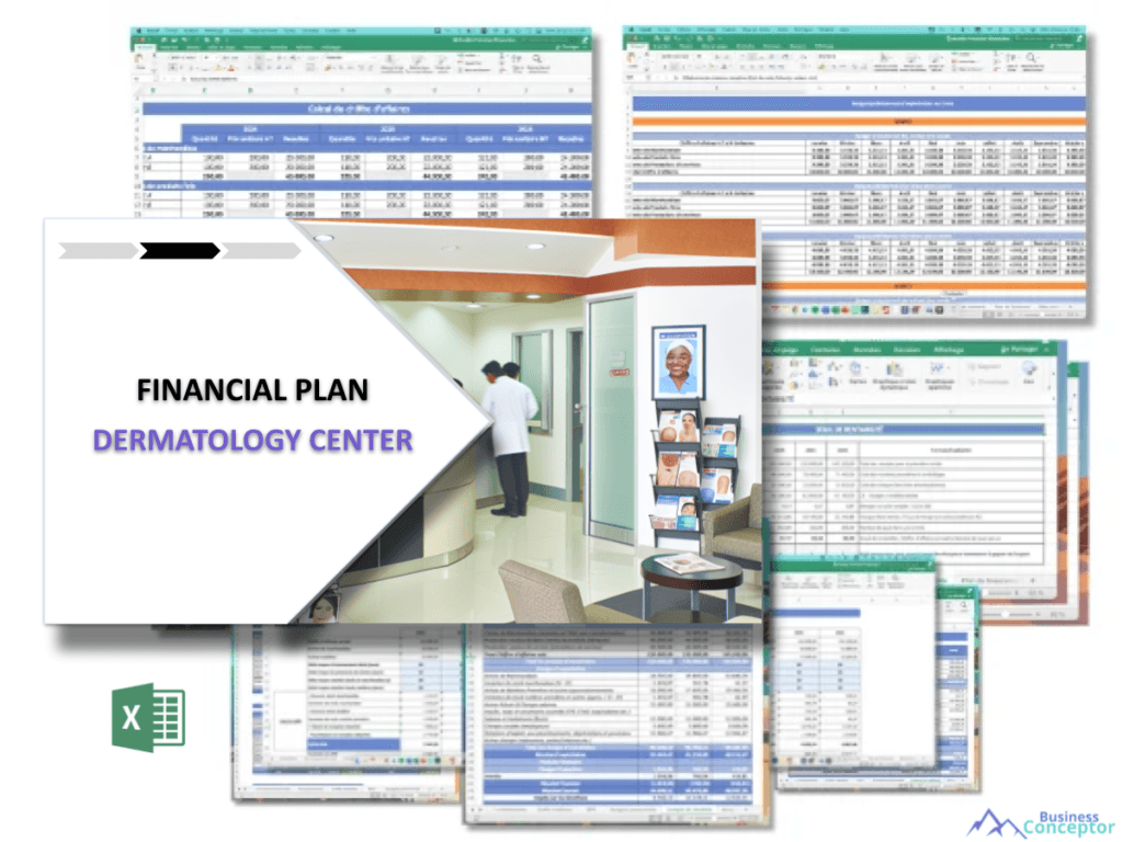 Cover Financial plan for Dermatology Center