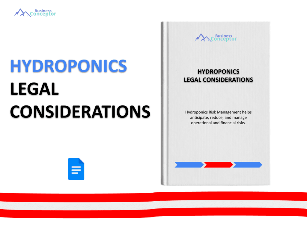 Cover LEGAL CONSIDERATIONS for Hydroponics