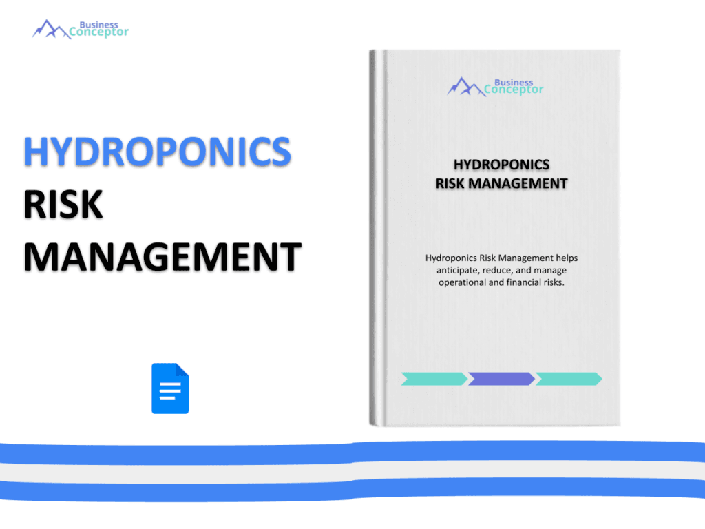 Cover RISK MANAGEMENT for Hydroponics