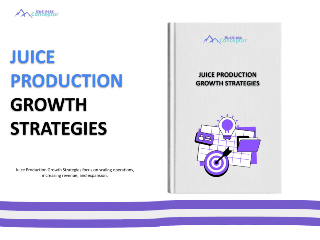 Cover GROWTH STRATEGIES AND SCALINGS for Juice Production