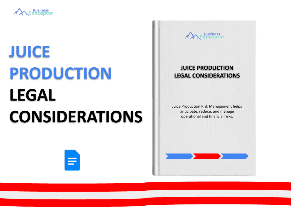 Cover LEGAL CONSIDERATIONS for Juice Production