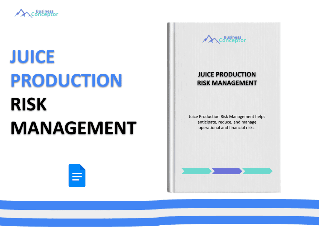 Cover RISK MANAGEMENT for Juice Production