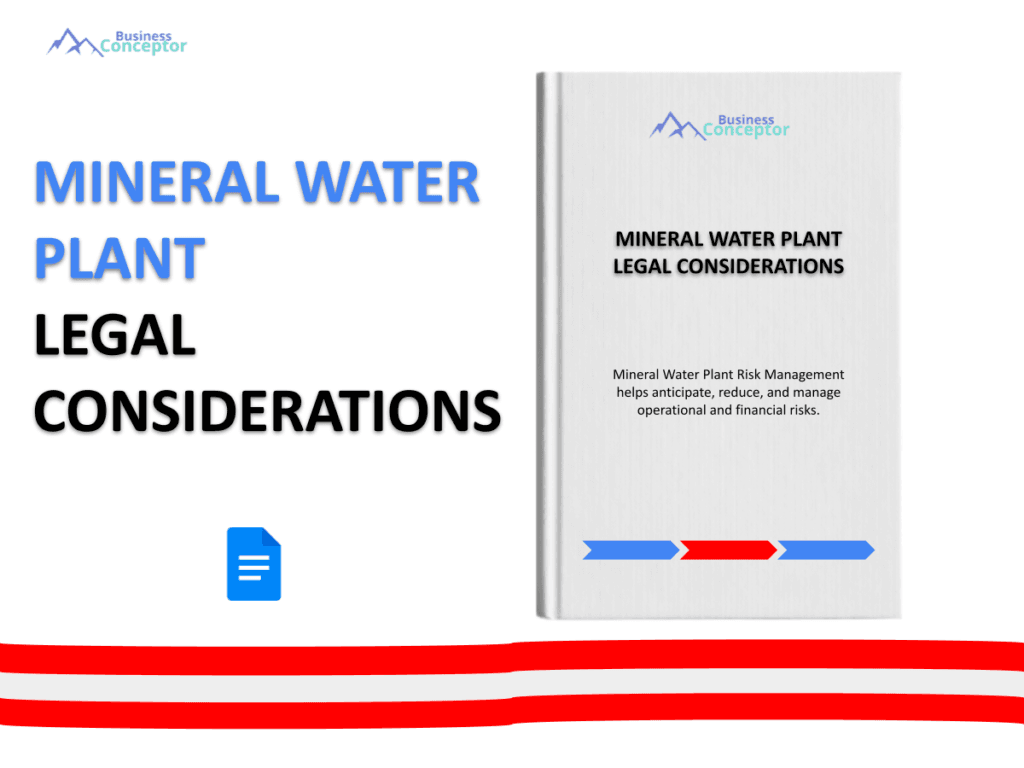 Cover LEGAL CONSIDERATIONS for Mineral Water Plant