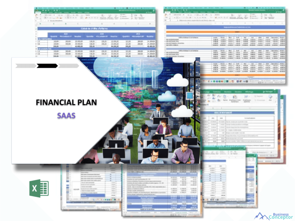 Cover Financial plan for Saas