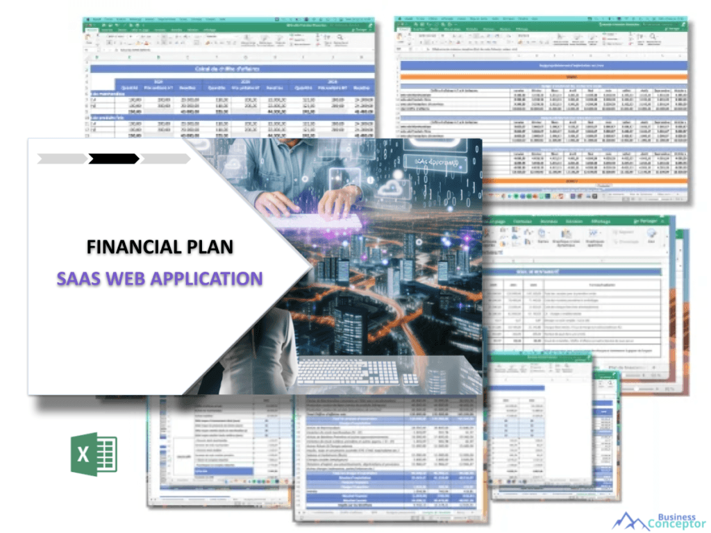 Cover Financial plan for Saas Web Application