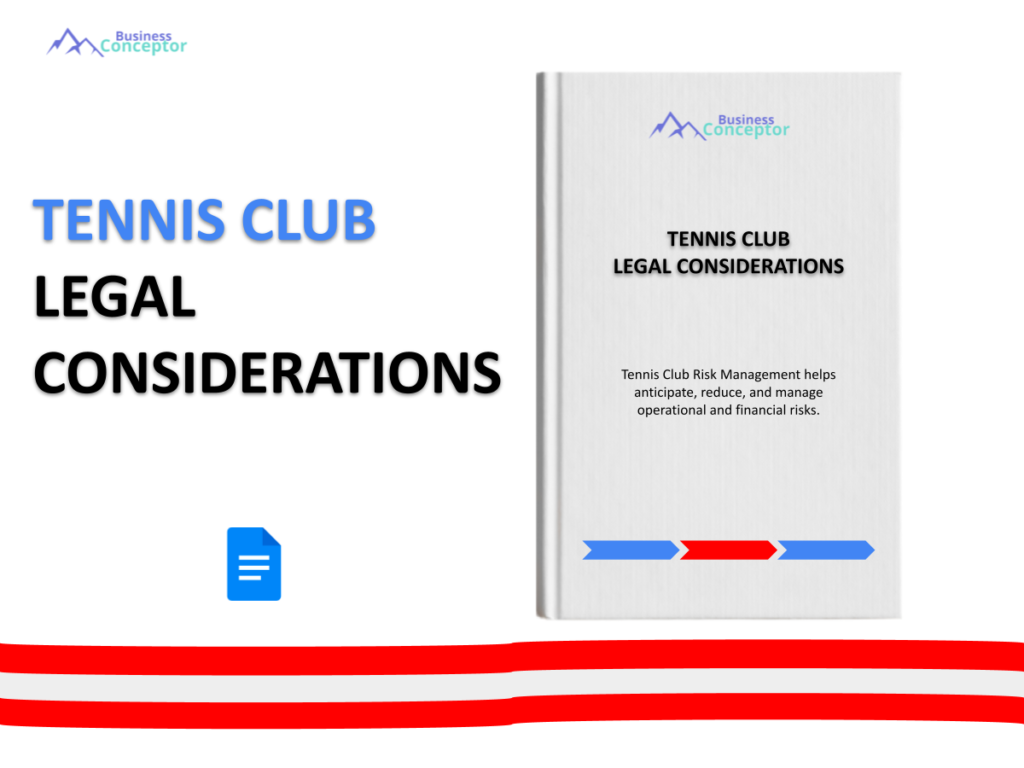 Cover LEGAL CONSIDERATIONS for Tennis Club