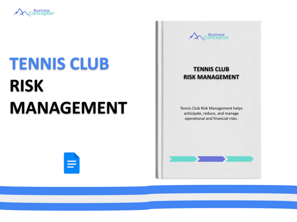 Cover RISK MANAGEMENT for Tennis Club