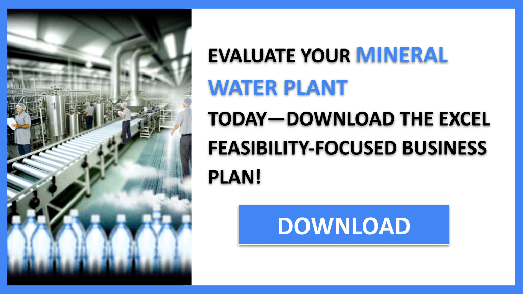 Mineral Water Plant Feasibility Study FOR MINERAL WATER PLANT-5