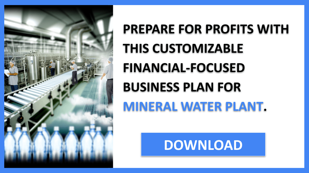 Mineral Water Plant Financial Plan FOR MINERAL WATER PLANT-6