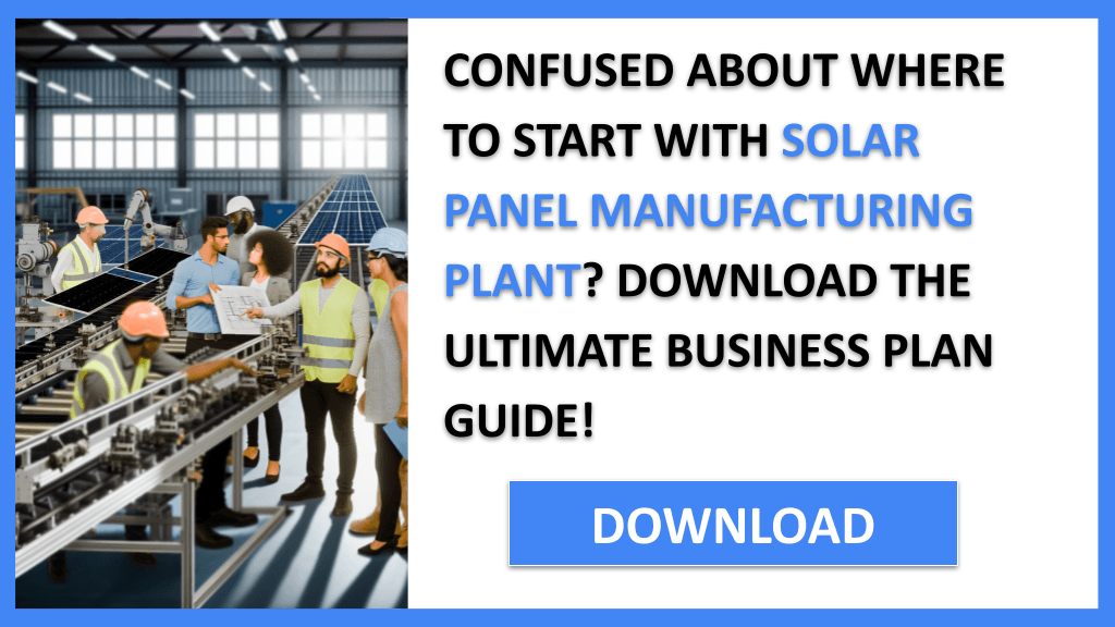 Solar Panel Manufacturing Plant Financial Plan FOR SOLAR PANEL MANUFACTURING PLANT-4