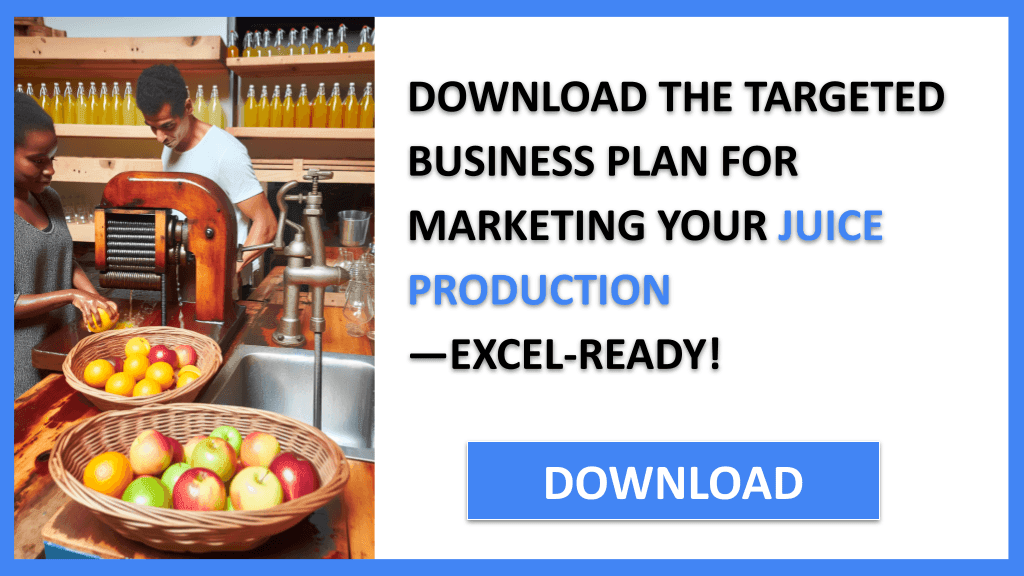 Juice Production Marketing Plan FOR JUICE PRODUCTION-5