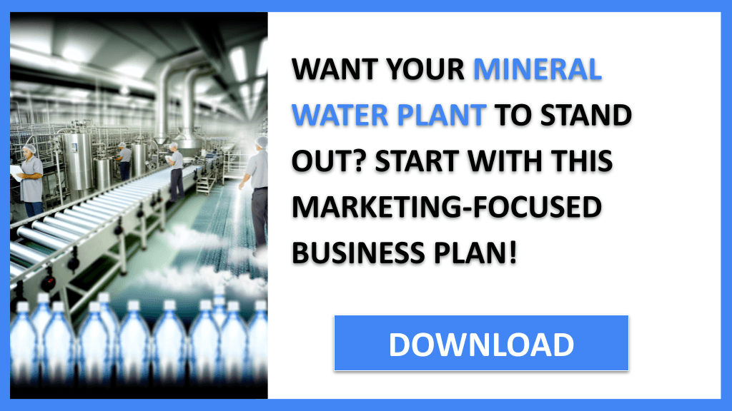 Mineral Water Plant Marketing Plan FOR MINERAL WATER PLANT-4