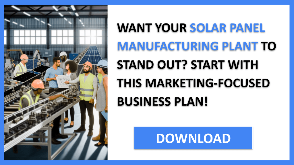 Solar Panel Manufacturing Plant Marketing Plan FOR SOLAR PANEL MANUFACTURING PLANT-4