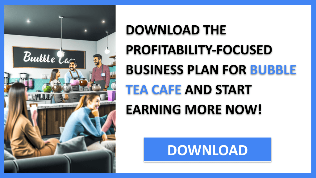 Bubble Tea Cafe Profitability FOR BUBBLE TEA CAFE-6
