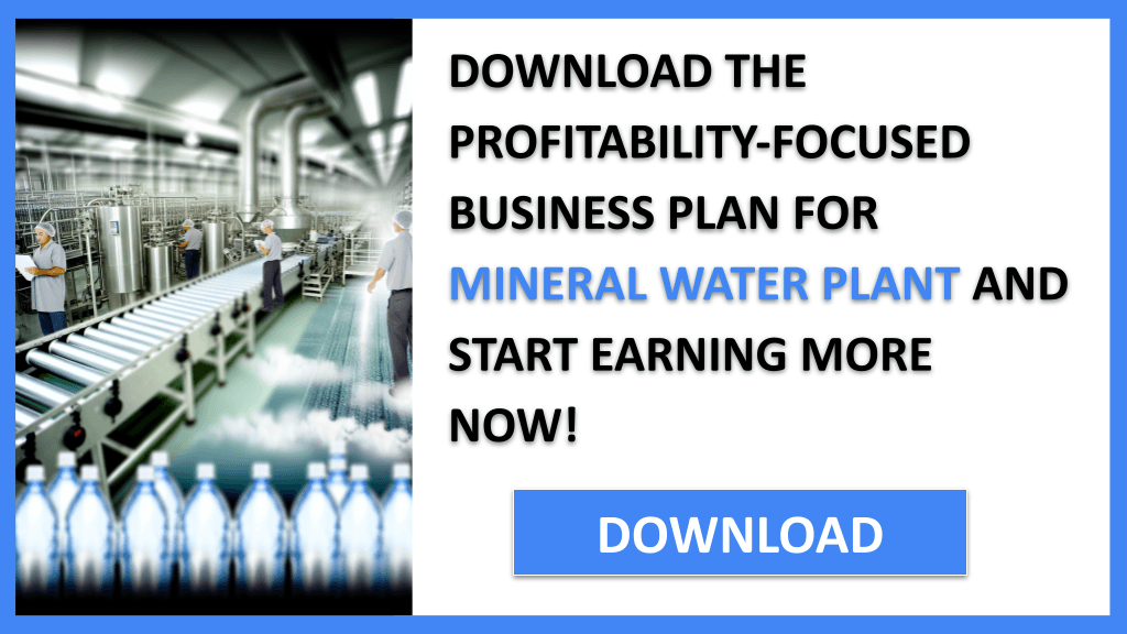 Mineral Water Plant Profitability FOR MINERAL WATER PLANT-6