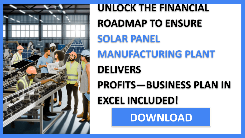Solar Panel Manufacturing Profitability FOR SOLAR PANEL MANUFACTURING PLANT-5