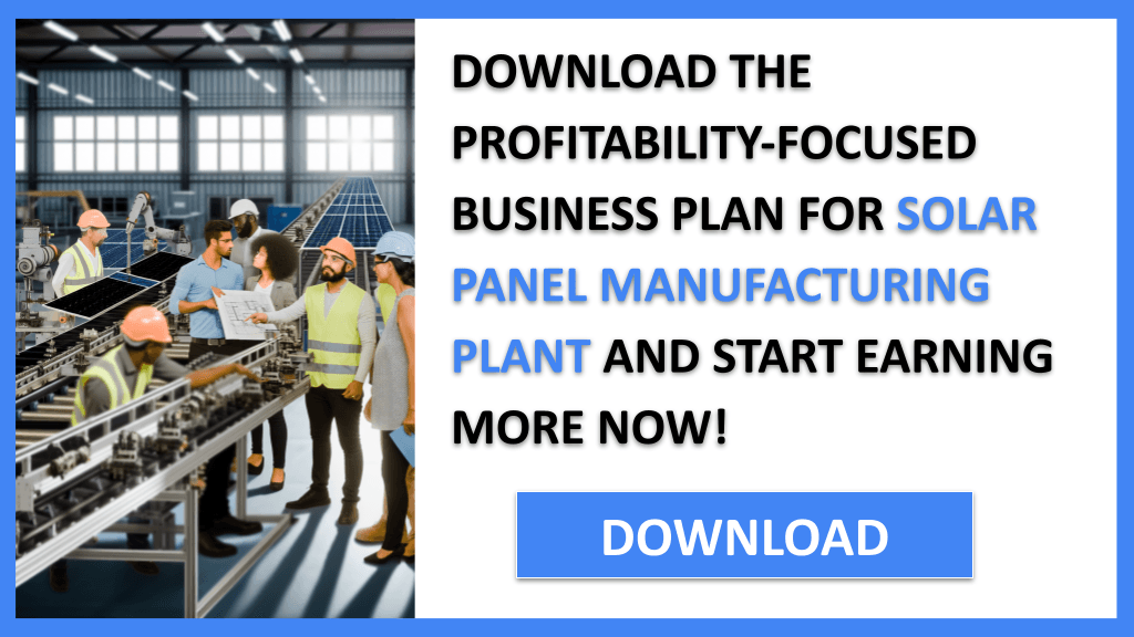 Solar Panel Manufacturing Profitability FOR SOLAR PANEL MANUFACTURING PLANT-6