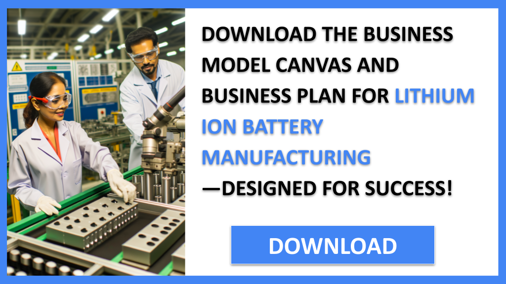 Lithium Ion Battery Manufacturing Business Model Canvas FOR LITHIUM ION BATTERY MANUFACTURING-5