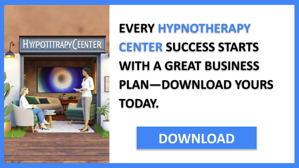 Hypnotherapy Center Business Plan FOR HYPNOTHERAPY CENTER-4