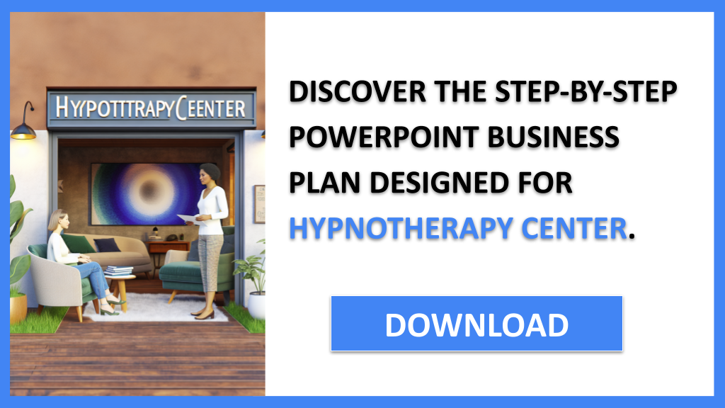 Hypnotherapy Center Business Plan FOR HYPNOTHERAPY CENTER-5