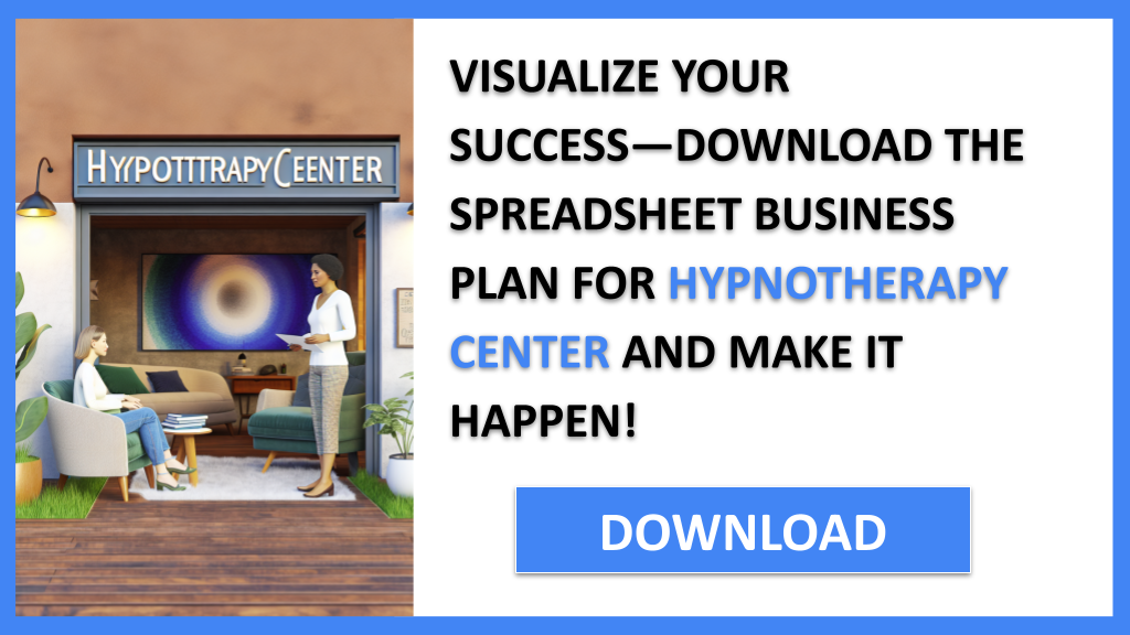 Hypnotherapy Center Business Plan FOR HYPNOTHERAPY CENTER-6