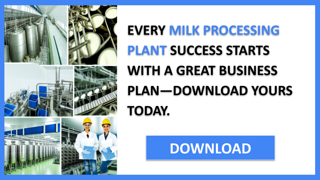 Milk Processing Plant Business Plan FOR MILK PROCESSING PLANT-4