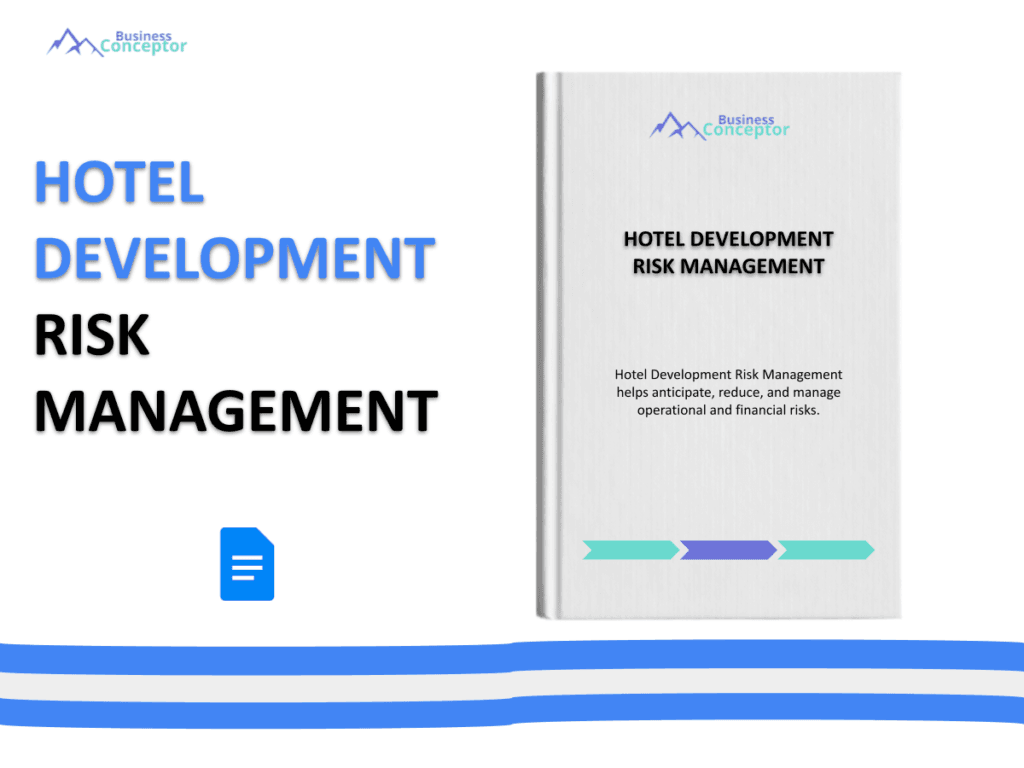 Cover RISK MANAGEMENT for Hotel Development