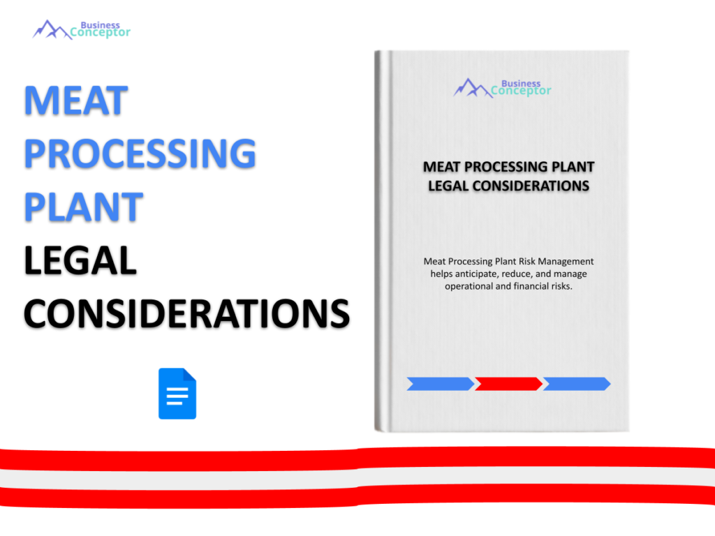 Cover LEGAL CONSIDERATIONS for Meat Processing Plant