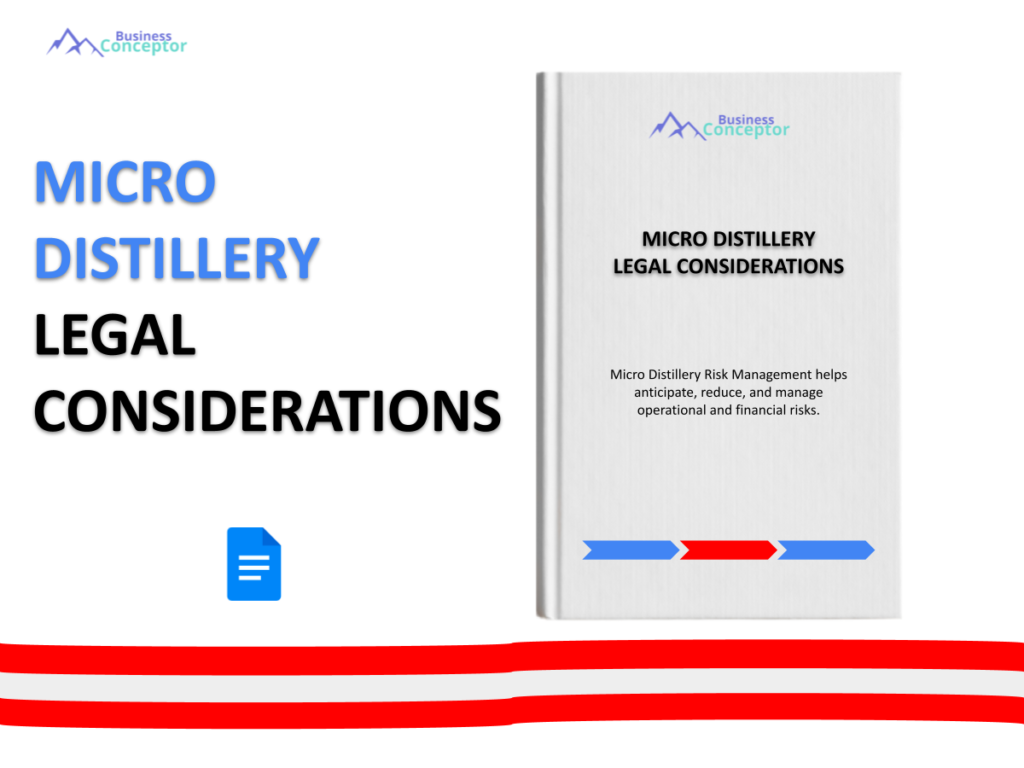 Cover LEGAL CONSIDERATIONS for Micro Distillery