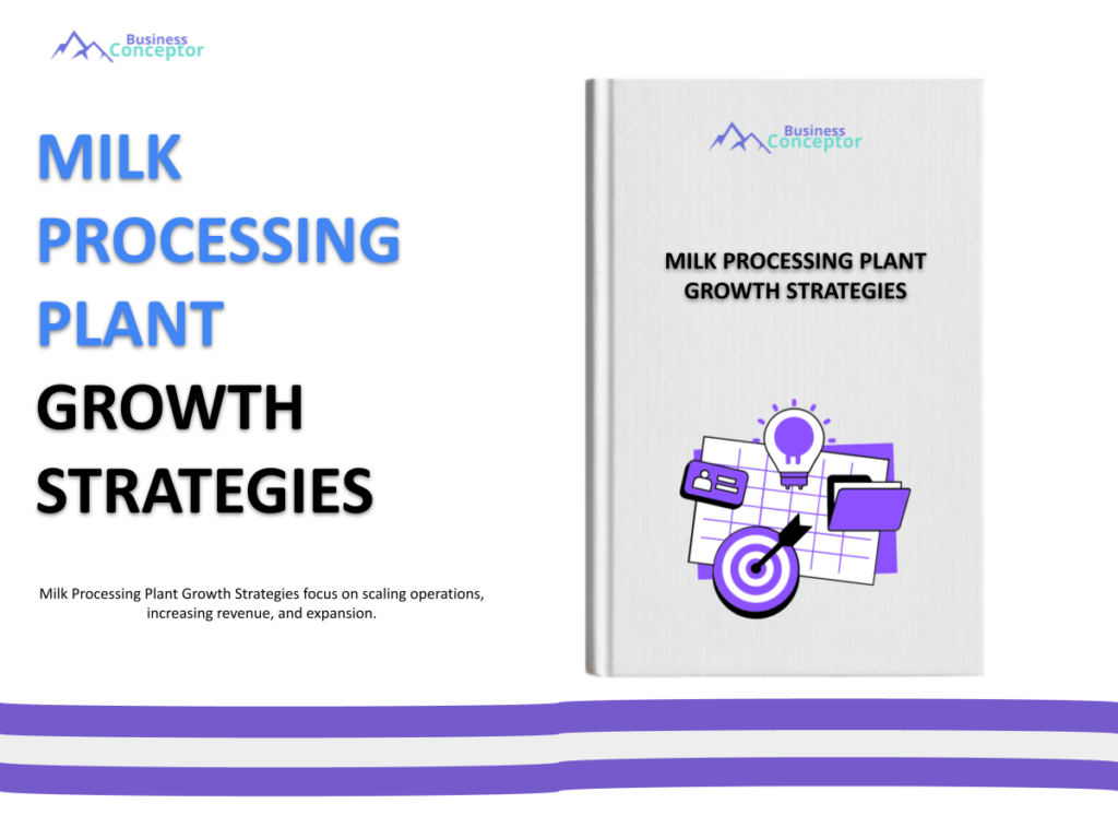 Cover GROWTH STRATEGIES AND SCALINGS for Milk Processing Plant