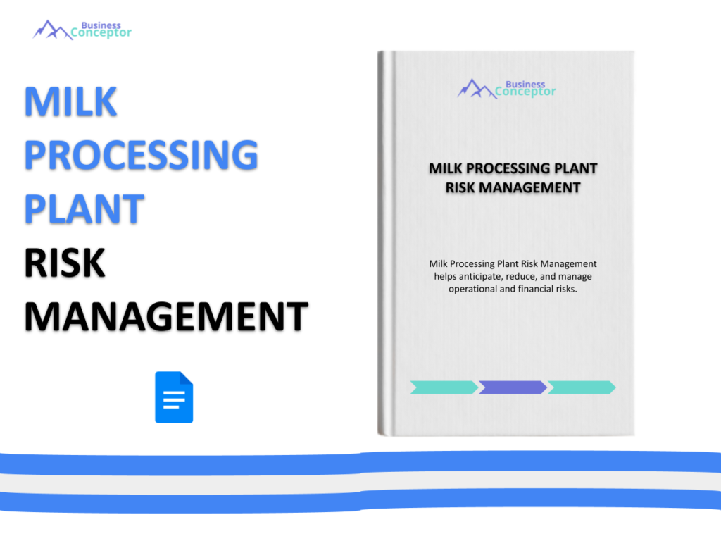 Cover RISK MANAGEMENT for Milk Processing Plant