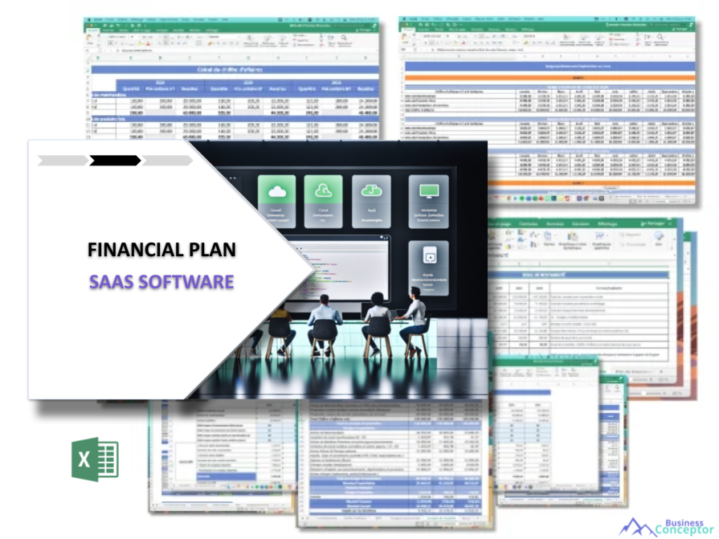 Cover Financial plan for Saas Software