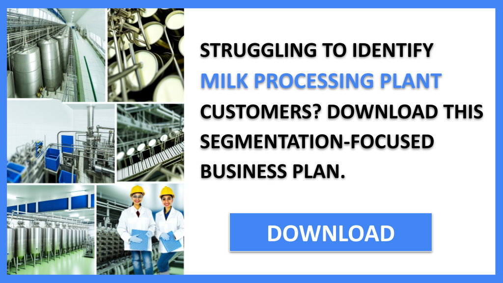 Milk Processing Plant Customer Segments FOR MILK PROCESSING PLANT-4