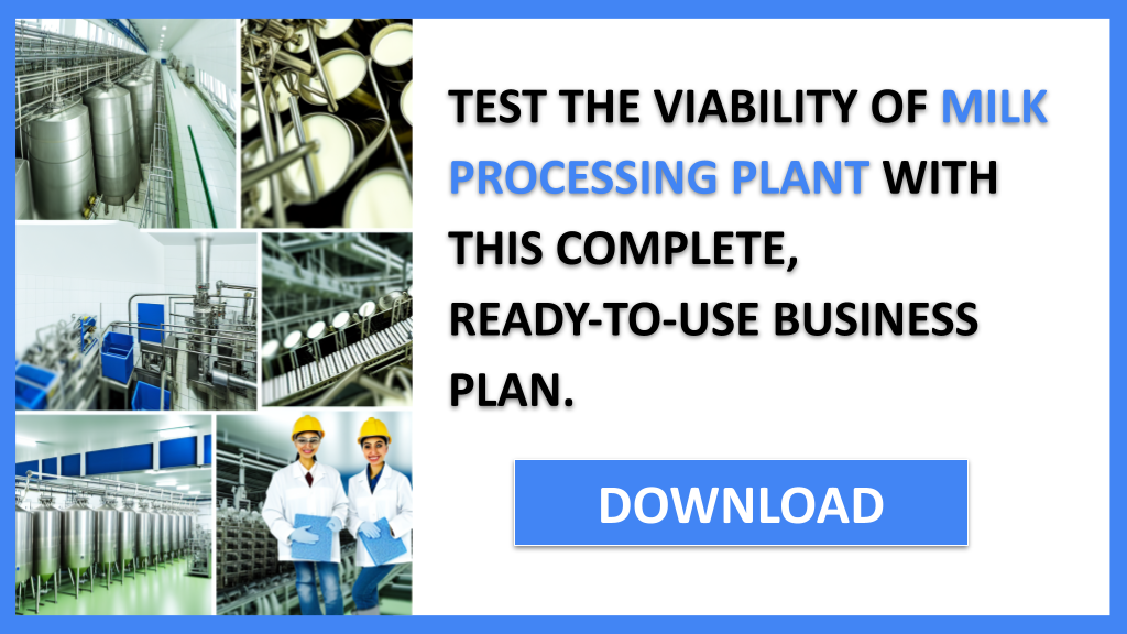 Milk Processing Plant Feasibility Study FOR MILK PROCESSING PLANT-6