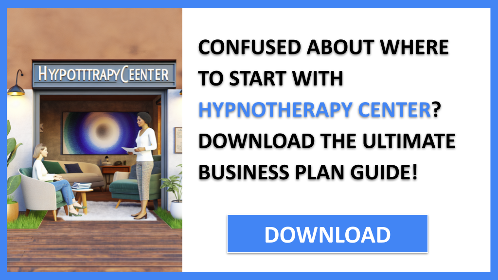 Hypnotherapy Center Financial Plan FOR HYPNOTHERAPY CENTER-4