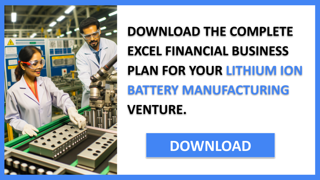 Lithium Ion Battery Manufacturing Financial Plan FOR LITHIUM ION BATTERY MANUFACTURING-5