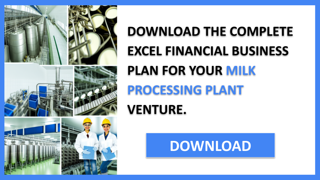 Milk Processing Plant Financial Plan FOR MILK PROCESSING PLANT-5
