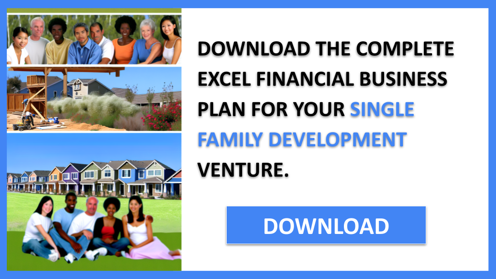 Single Family Development Financial Plan FOR SINGLE FAMILY DEVELOPMENT-5