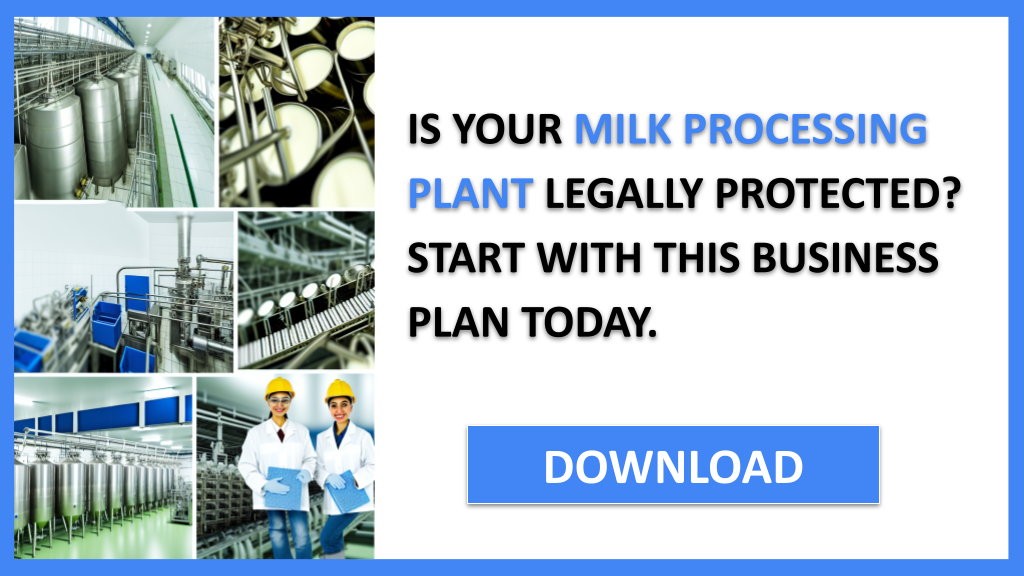 Milk Processing Plant Legal Considerations FOR MILK PROCESSING PLANT-4