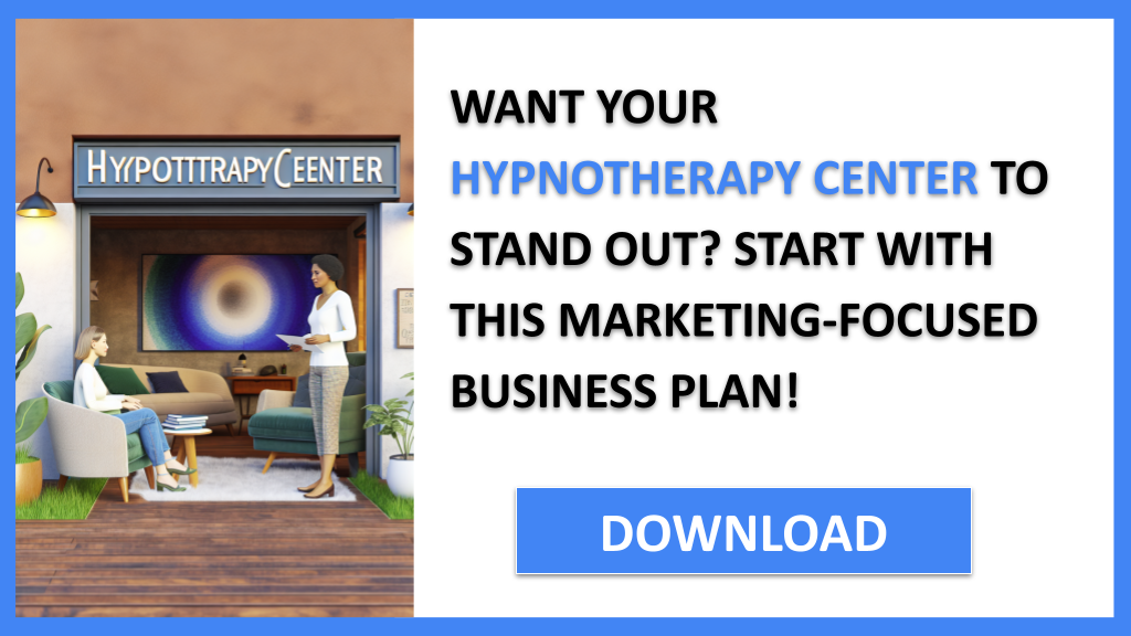 Hypnotherapy Center Marketing Plan FOR HYPNOTHERAPY CENTER-4