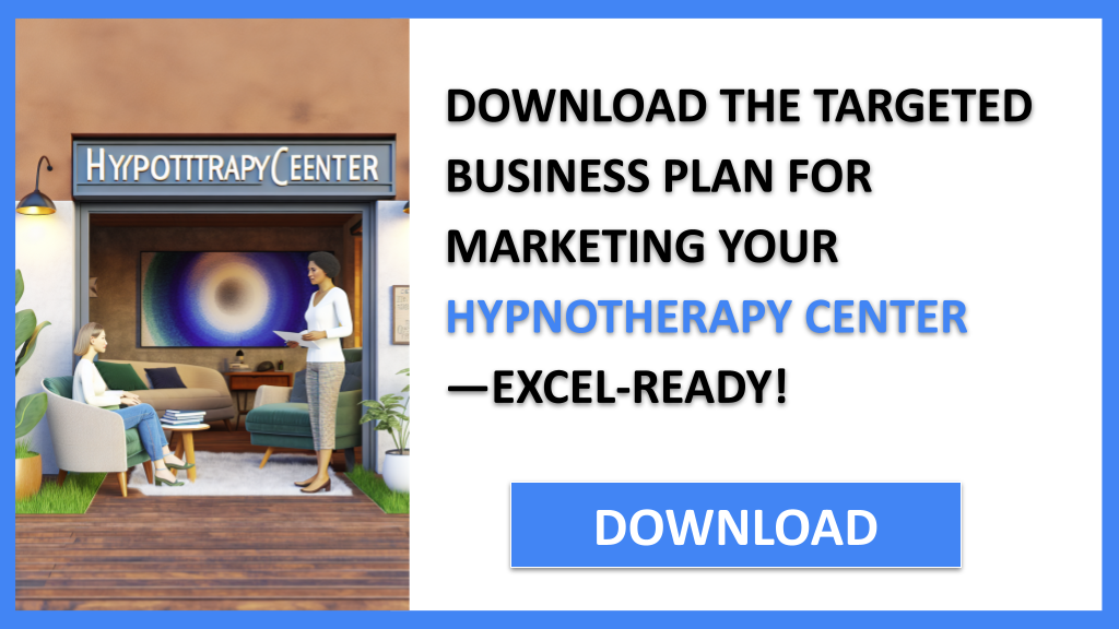 Hypnotherapy Center Marketing Plan FOR HYPNOTHERAPY CENTER-5